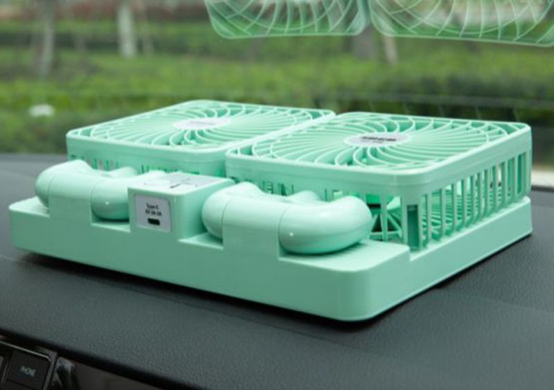 Double Head Solar Car Fan HB-93